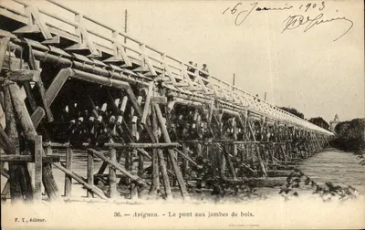 Avignon - Le pont aux jambes de bois — F. T., éditeur, n° 36