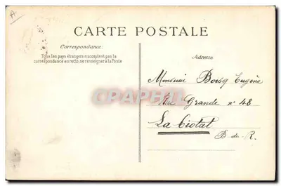 Cruiser blindado "Jules Ferry" — Marinha Nacional — editor E.D. n°394 — Verso