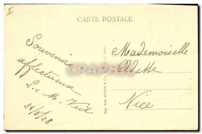 El Viejo Pozzo — editor BRAUN & Cie, Dijon — n° 265 A — Reverso