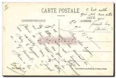 Typ Alsacjanka — 682 — Wydawnictwo Chadourne, Faubourg de France, Belfort — Rewers