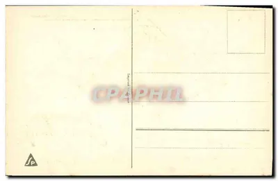 Vila nevada — cena invernal com igreja — carta de boas-vindas — Verso