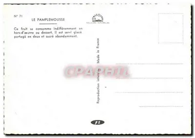 O Pamplemousse — Receita — Italcouleur N°71 — Verso