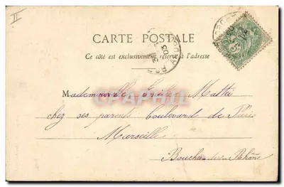Chasse privée — scène de chasse comique avec deux hommes — Phototypie A. Bargelet et Cie, Nancy — Verso
