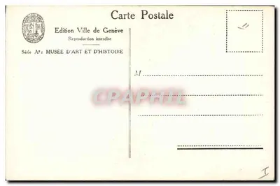 Armário de noz: as quatro estações — Início do século XVII — Edição Cidade de Genebra, Série A° — Verso