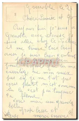 Cão pastore alemão — retrato — editor desconhecido, n° de série 548 — Verso