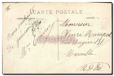 Avignon — Caserne do 7º Génio — Cliché e Edição Félix Jean — Verso