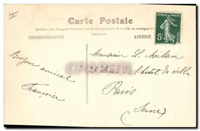 Avignon — Quartel de Hautpoul ocupado pelo 7º Engenheiros — Verso