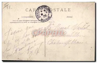 Versailles — Scuola d'Artiglieria e di Genio — E. L. D. — Verso