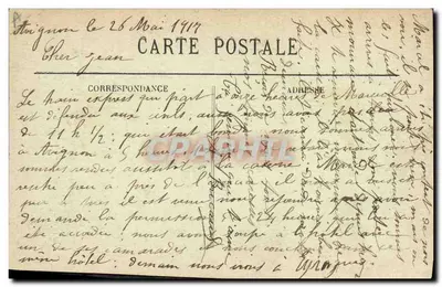 Avignon — Kasernen des 7. Ingenieurregiments — Édition Prévot — Rückseite