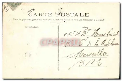 Cuirassé Jauréguiberry — Marine Française — Éditeur non identifié, n° 319 — Verso