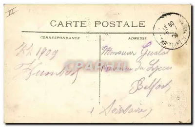 Cruzador "Jules Ferry" — Marinha Militar Francesa — Depositário Toulon — Verso