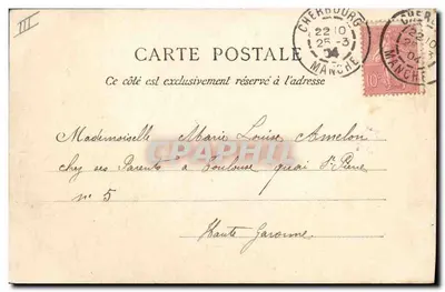 Het Kruiserijvaartuig "Jeanne d'Arc" — St-Malo, Cherbourg — G.F. — n°56 — Achterkant