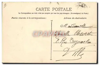 A Jeanne D'Arc — Navio de Guerra Francês — Guende phot, Marselha — Verso