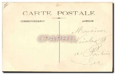 Marinha Militar Francesa "Jules-Michelet" Cruiser Cuirassado — Guende phot, Marseille, n°62 — Verso