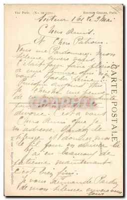 Widoki Alzacji — żołnierz i kobieta pod sosnami — Wydawnictwo Gallia, n° 113-2 — Rewers