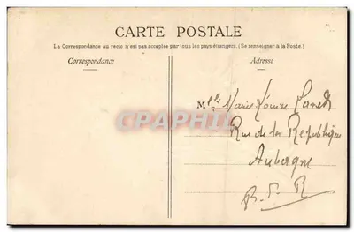 Mistral — Ramo de morangueiro — Carta postal ilustrada — Verso
