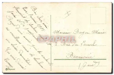 Wesołych Świąt — 1916 — wydawca nieznany — Rewers