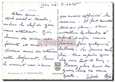 Os Gostiers de Lyon — Marionetas de Beaujolais — Edições IRIS — Verso
