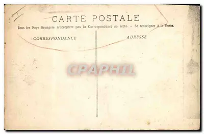 Stara pocztówka Marseille Ile du Chateau d'If Mas de la Reino Jano Kuchnia — Rewers