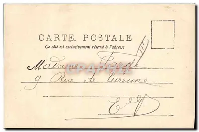 Cuisinière avec homard — scène de cuisine — éditeur anonyme, n° de série non visible — Verso