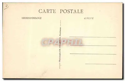 Bordeaux — Hôtel-Restaurant du Chapon Fin — J. Sicart & Cie — Verso