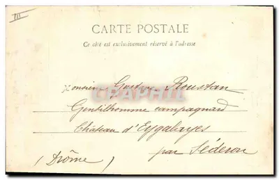 Soldado escrevendo uma carta para seus pais — Fototipia A. Pogerot & Cie, N° 10 — Verso