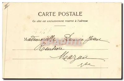 Pitou em Licença — Fototipia A. Bergeret et Cie, Nancy — número de série não visível — Verso
