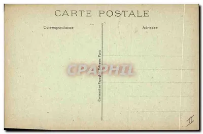 Palácio de VERSAILLES — A Relógio de Caffieri (Sala da Relógio) — Cormault e Papeault, Paris, n° 112 — Verso