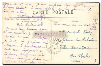 Saintes – Túmulo de São Eutrópio — Pap. J. Prévost, édit. 306 — Verso