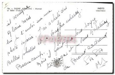 Mama i Mały Szczur — Fauna Afrykańska — Wydawnictwo HOA-Old — nr 75u — Rewers