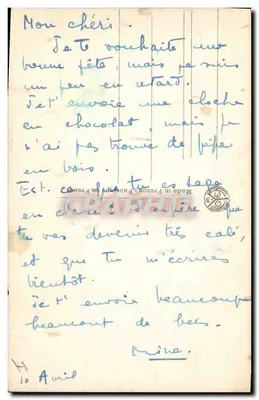 Escultura do macaco Marx — Museu do Luxembourg — editor A.N. Paris, n° 129 — Verso