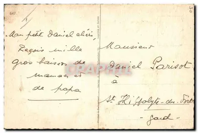 Chimpanzé em traje de futebol — goleiro — editor A. Müller Schwenden (GL) — Verso