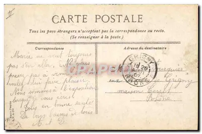 Aigues-Mortes — A Praça do Palácio, Exercício das Recrutas — L.V.&C.F. — Verso