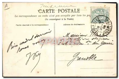 Versailles — 113 - 1er Génie, École de Ponts — Collection des Gallets Modernes — Verso
