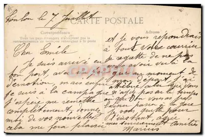 Croiseur-Cuirassé Jules-Michelet — Marine Nationale — 755 — Verso