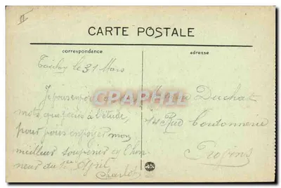 Marine de guerre — « Jean-Bart », Dreadnought 1er rang — B.C. — Verso