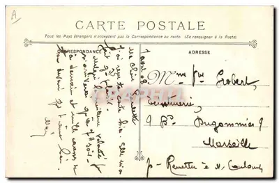 Cuirassé Justice — Marynarka Wojskowa Francuska — Galeries Modernes, Rue Racine, Toulon — Rewers