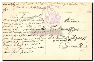 Navio de guerra — Cegonha 'Justice' — Marinha Nacional — Editora E.P.D. n°756 — Verso