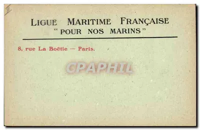 Marinha de guerra — O Cuirassado « L'Intrépide » — Lévy Fils & Cie, Paris, n° 165 — Verso