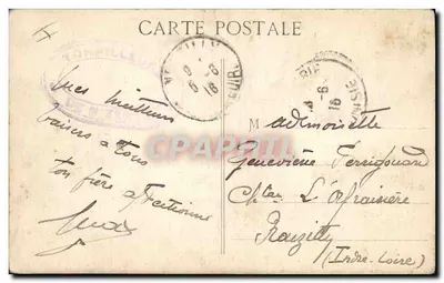 Nave da guerra « Justice » — Cacciatorpediniere di prima classe — B.C. — datata 21 maggio 1916 — Verso