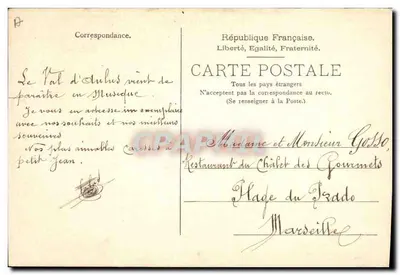 El Val d'Aulus — canción de A. d'Assier y J. B. Donat — editor no visible — Reverso