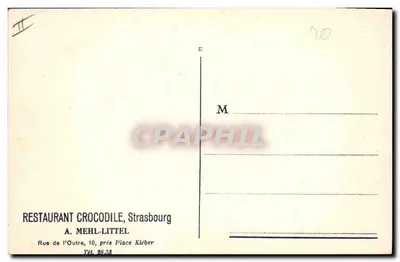 Festiwal wiosenny w 1870 — w restauracji Crocodile, Strasburg — oryginalny obraz malarza Grison — Rewers
