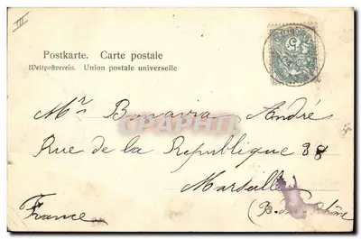 Costumi alsaciani — Elsässer Trachten — H. F., Str. Deposito N° 41 — Verso