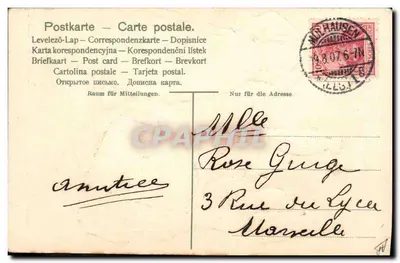 Duas mulheres em traje alsaciano — Elsässer Tracht — n° 2077 — Verso