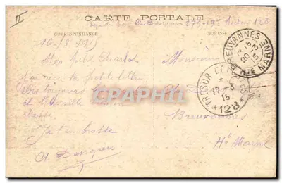Une Cuisine Française aux Avant-Postes — scène de cuisine militaire — G. Mathière, Editeur, 34, rue de Charonne, Paris. — Rewers