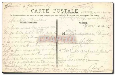 Francuskie kuchnie ruchome — Wojna 1914 — Wydawca L'II, nr 168 — Rewers