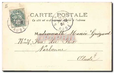 El sueño del pequeño pastelero — Composición G. Ouvrard, Biarritz — n°1 — Reverso