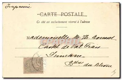 Rotkäppchen — Szene mit dem Wolf — Phototypie A. Bergerot et Cie, Nancy — Rückseite