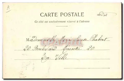 Agencja Matrimonialna — Pani Aurore de Liménay, Dyrektor — Fototypografia Bergeret et Cie, Nancy — Rewers