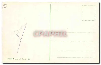 Carthago - Puniche grafen — uitgever Lehnhert & Landrock, Tunis, n° 564 — Achterkant